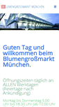 Mobile Screenshot of blumengrossmarkt-muenchen.de